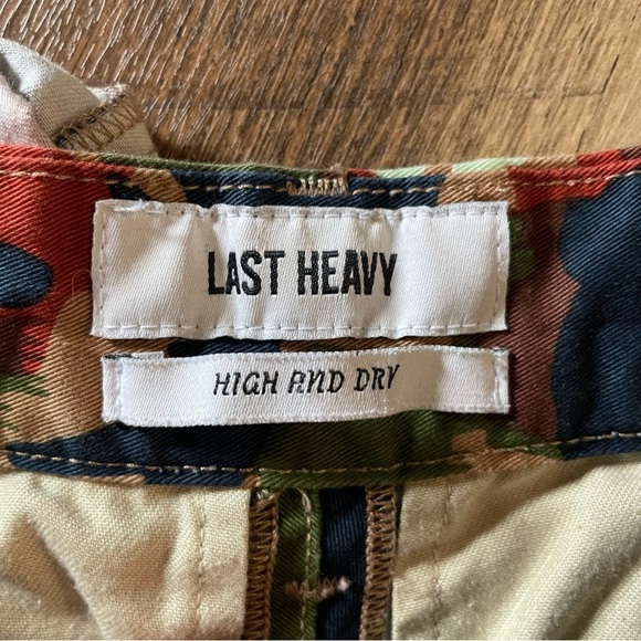 Last Heavy Vintage Army Utility Funky Camo Cuffed Pants UUU - Picture 2 of 3